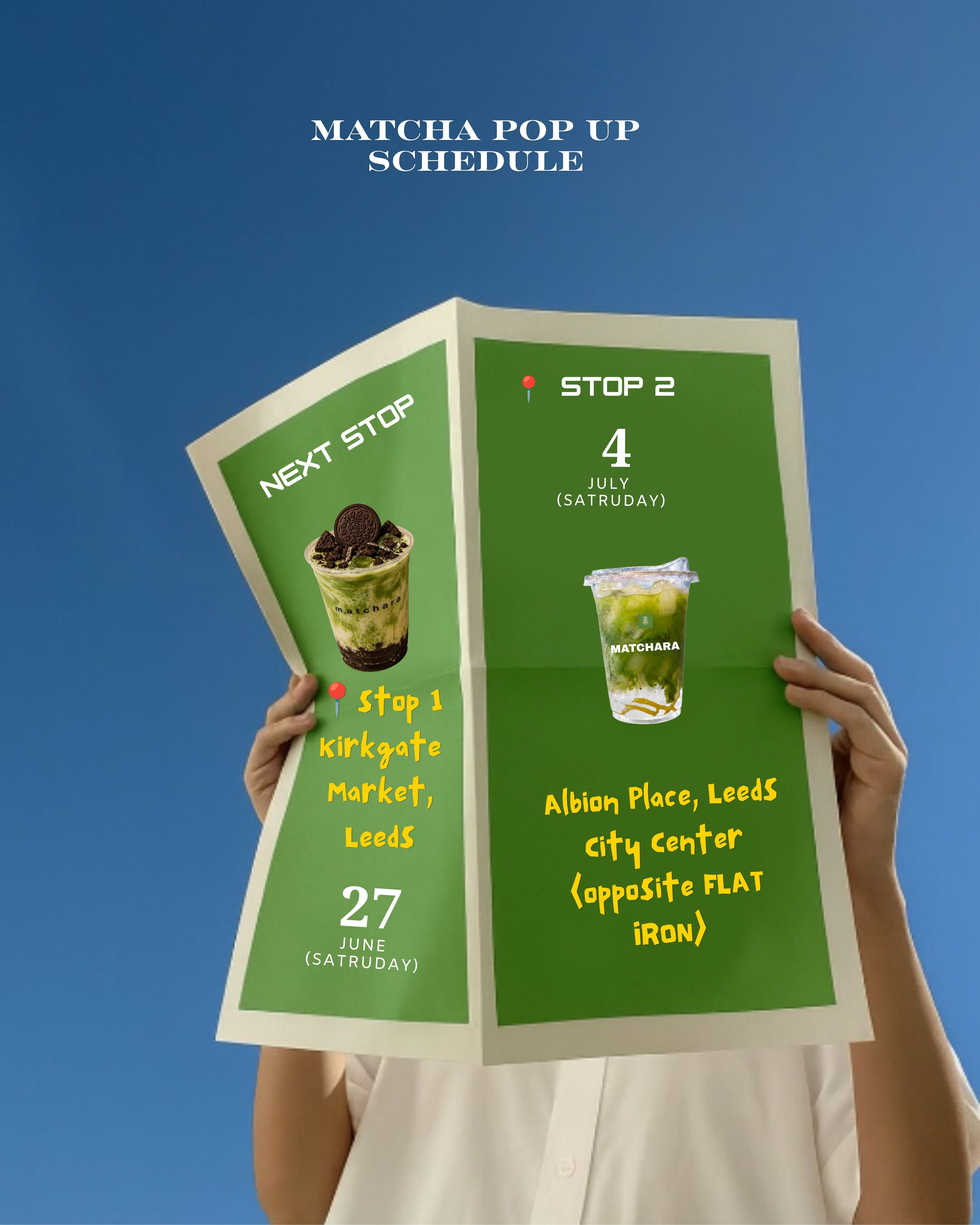 Matchara Pop-Up Event Flyer